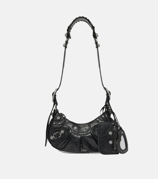 【超・ご優待セールを開催致します！】BALENCIAGA （バレンシアガ ）LE CAGOLE XSショルダーバッグクロコダイル型押しラインストーン付き のために ウィメンズ で