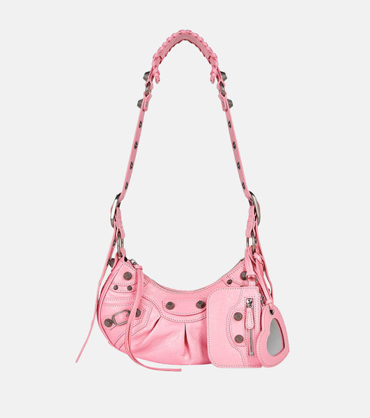 【超・ご優待セールを開催致します！】BALENCIAGA （バレンシアガ ）LE CAGOLE XSショルダーバッグクロコダイル型押しラインストーン付き のために ウィメンズ で